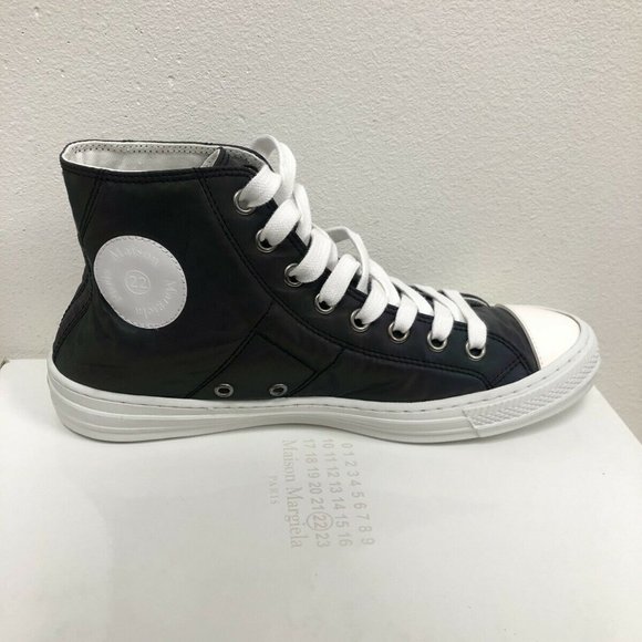 NIB Maison Margiela Reflective Stereotype High Top MMM MM6 Martin Sneakers 39.5 - Picture 8 of 11